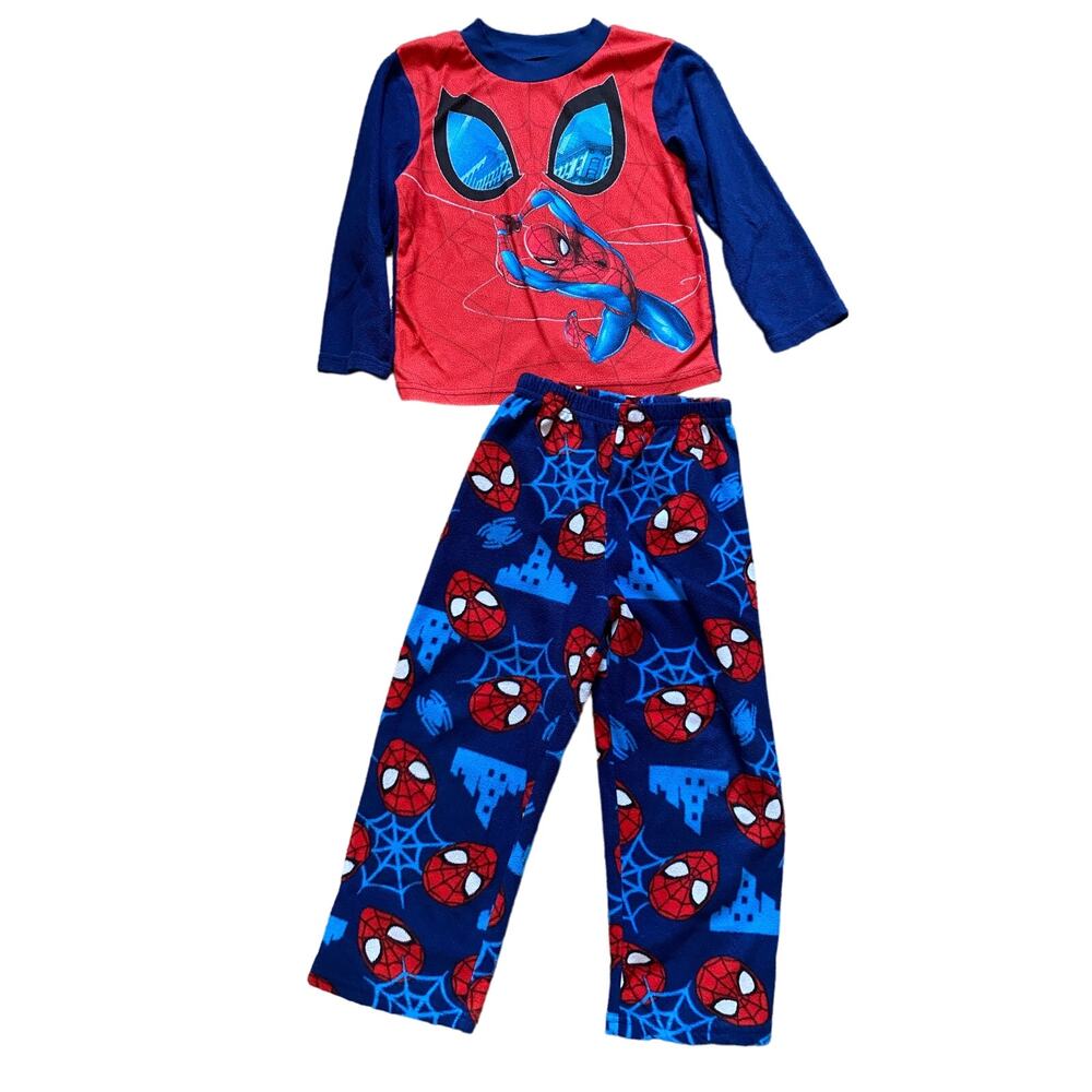 Marvel Boys Size 6 Spider-Man 2 Piece Fleece Pajamas